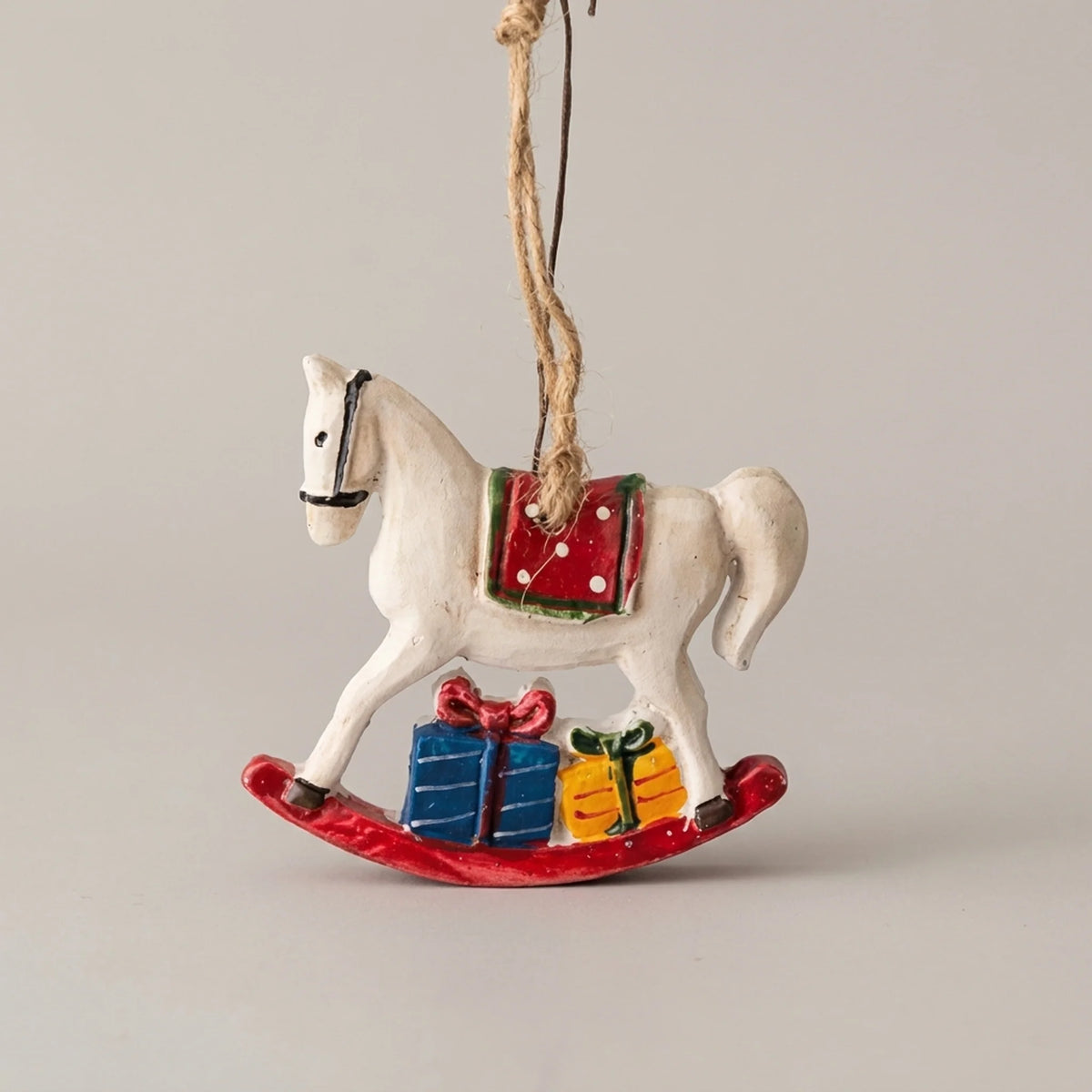Hanging Christmas Stocking Moose & Tree Cozy Fabric