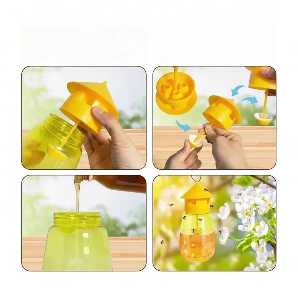 Hanging Fruit Fly & Wasp Trap Attractant Lure Transparent