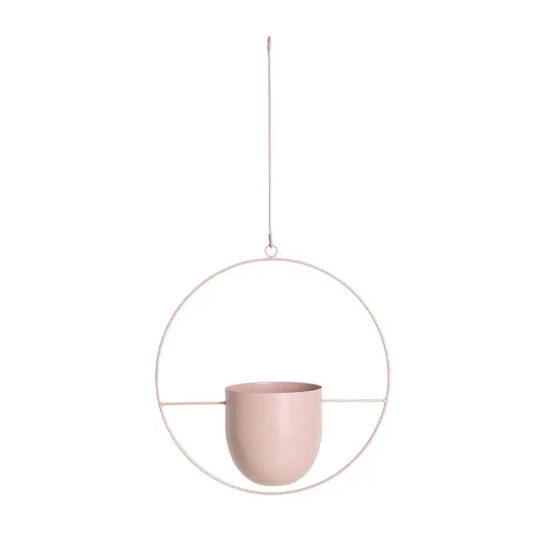 Hanging Plant Pot Stable Iron Frame No Assembly