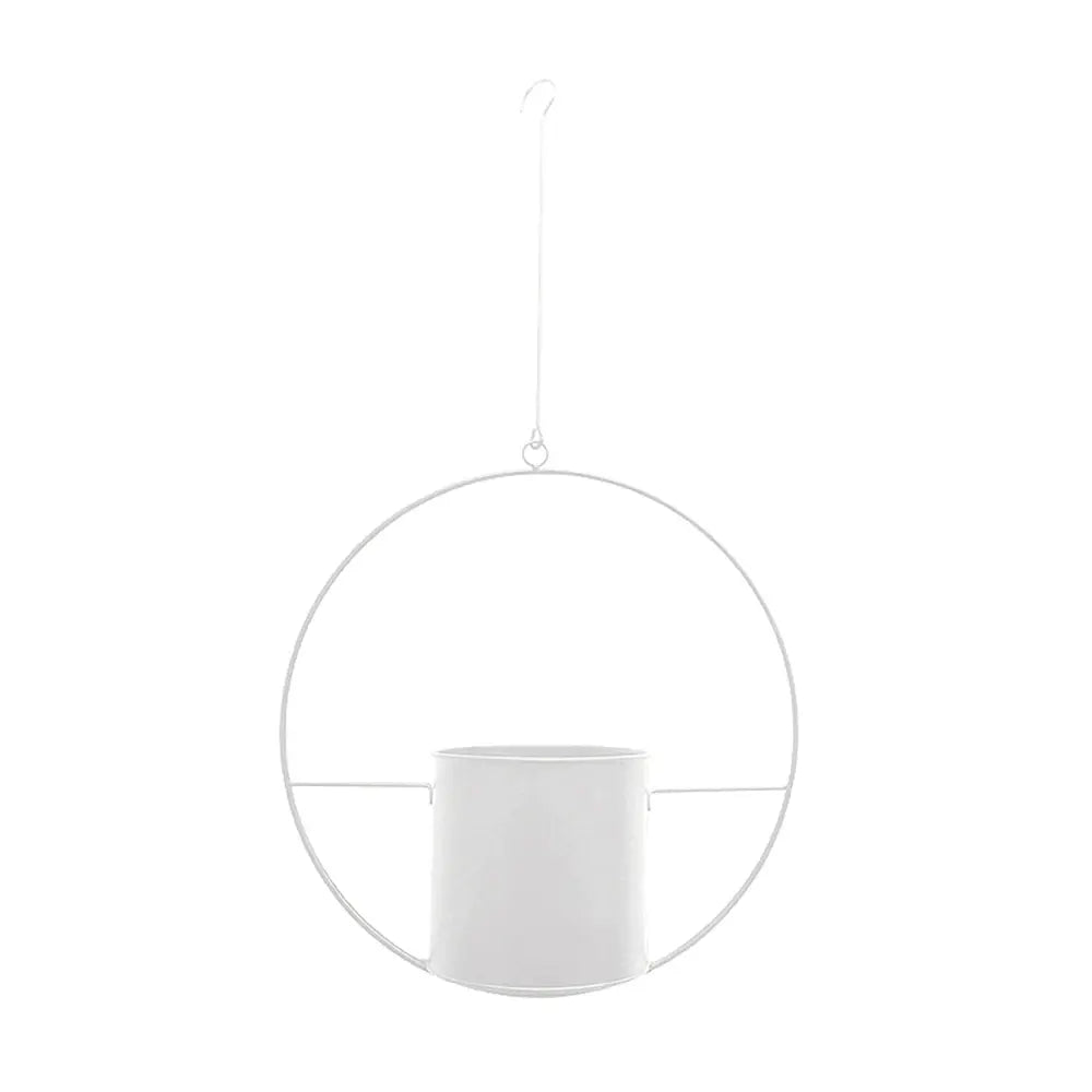 Hanging Plant Pot Stable Iron Frame No Assembly