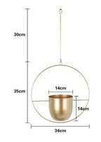 Hanging Plant Pot Stable Iron Frame No Assembly