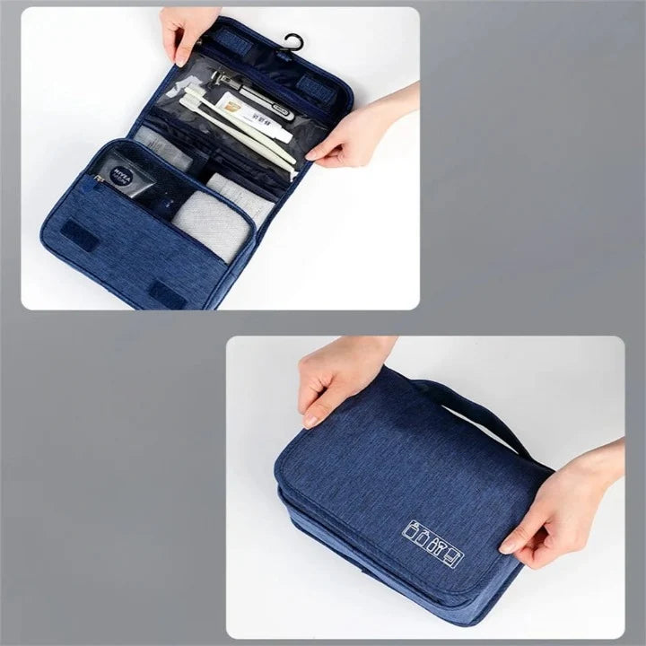 Hanging Toiletry Bag Foldable Water-Repellent Multiple Pockets
