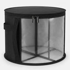 Hat Box Extra-Large Transparent Window Double Zipper