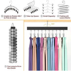 Hat Organizer Wooden Wall Mount 12 Stainless Steel Clips