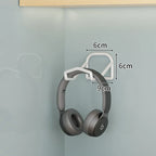 Headphone & Game Controller Rack Wall-Mounted Foldable Hooks, Space-Saving