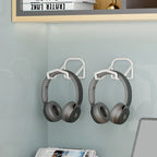 Headphone & Game Controller Rack Wall-Mounted Foldable Hooks, Space-Saving
