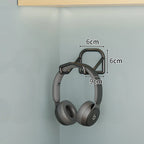 Headphone & Game Controller Rack Wall-Mounted Foldable Hooks, Space-Saving
