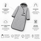 Heated Blanket Adjustable Heat Breathable Fleece