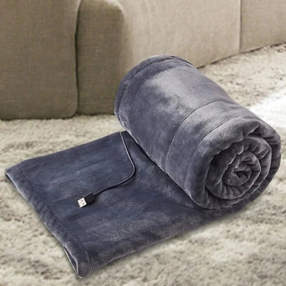 Heated Blanket USB Powered Plush Three Heat Settings