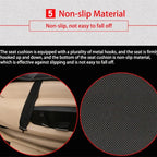 Heated Car Seat Cushion 12V Dual Heat Settings Non-Slip Backing