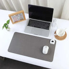 Heated Desk Mat Adjustable Temperature Linen-Textured Mouse Pad