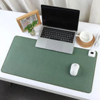 Heated Desk Mat Adjustable Temperature Linen-Textured Mouse Pad