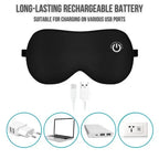 Heated Eye Mask Cordless USB Rechargeable 3 Heat Settings