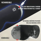 Heated Eye Mask Cordless USB Rechargeable 3 Heat Settings