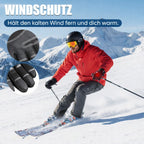 Heated Gloves Adjustable Heat Waterproof & Windproof Touchscreen Compatible