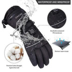 Heated Gloves Carbon Fiber Three Heat Settings up to 8 Hours
