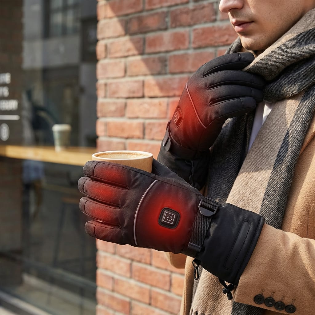 Heated Gloves Carbon Fiber Three Heat Settings up to 8 Hours