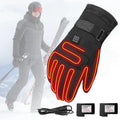 Heated Gloves Touchscreen Fingertips Three Heat Modes Wind-Resistant