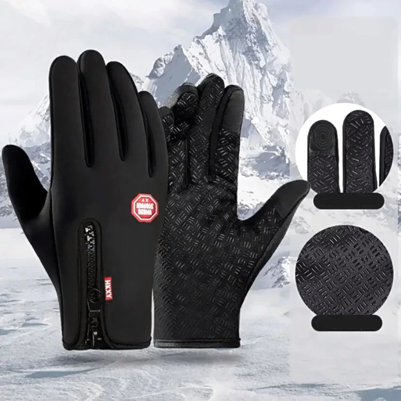 Heated Gloves Touchscreen Three Heat Settings Water-Repellent & Windproof