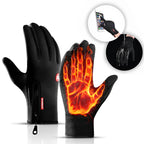 Heated Gloves Touchscreen Three Heat Settings Water-Repellent & Windproof