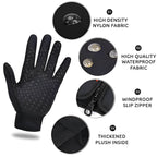 Heated Gloves Touchscreen Three Heat Settings Water-Repellent & Windproof