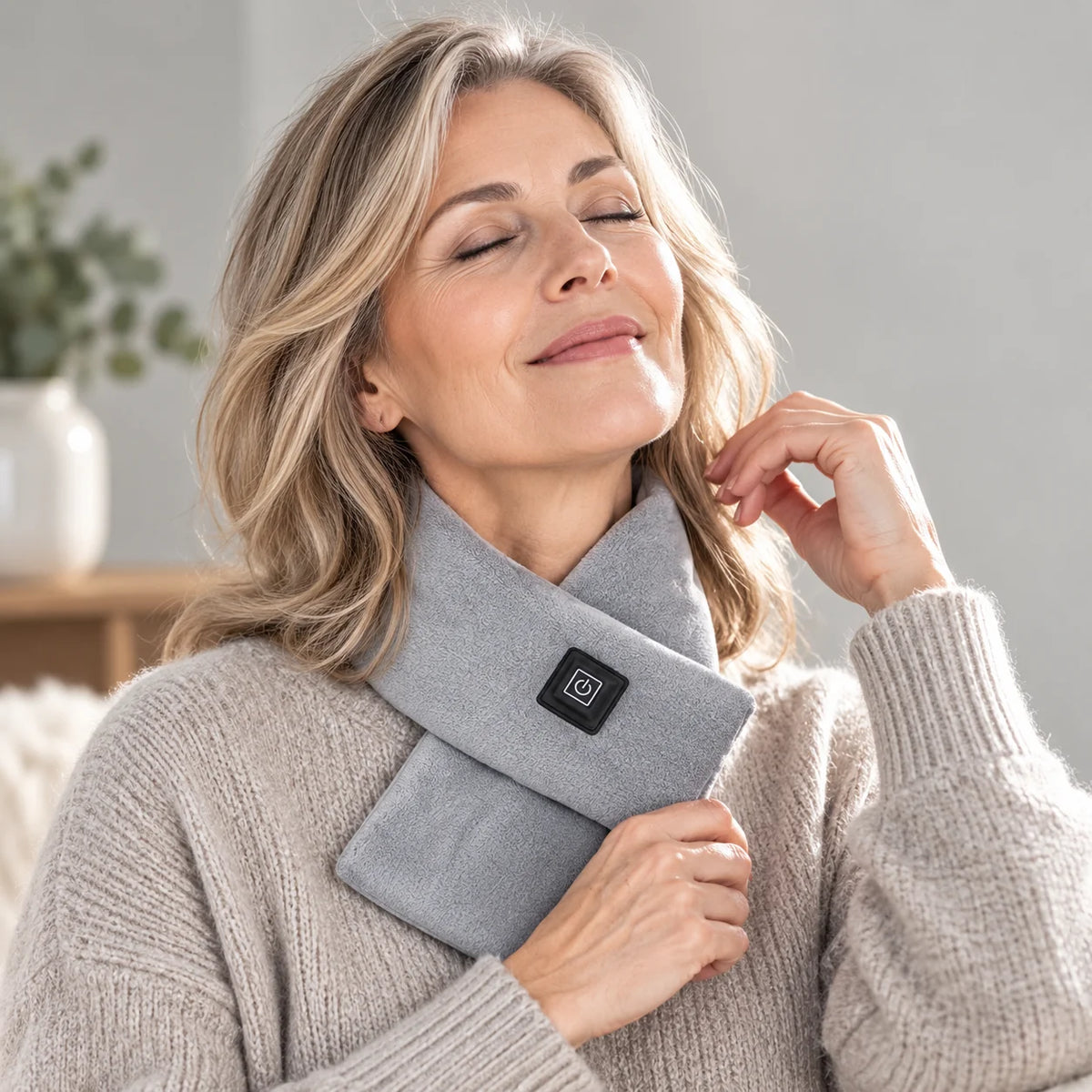 Heated Scarf USB-Powered Carbon-Fiber 3 Heat Levels