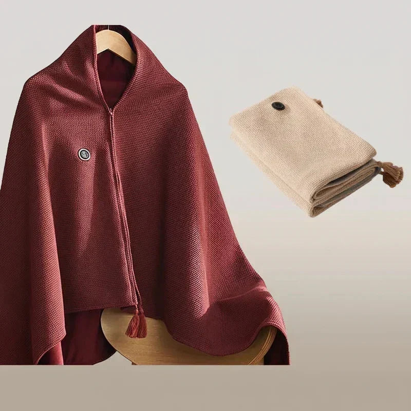 Heated Shawl Wrap USB-Powered Three Heat Settings