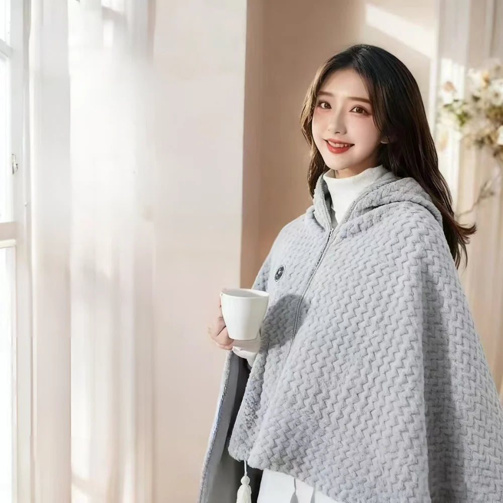 Heated Shawl Wrap USB-Powered Three Heat Settings