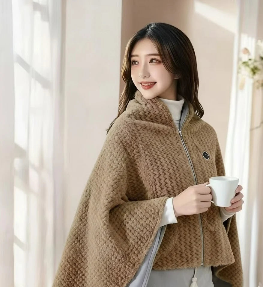 Heated Shawl Wrap USB-Powered Three Heat Settings