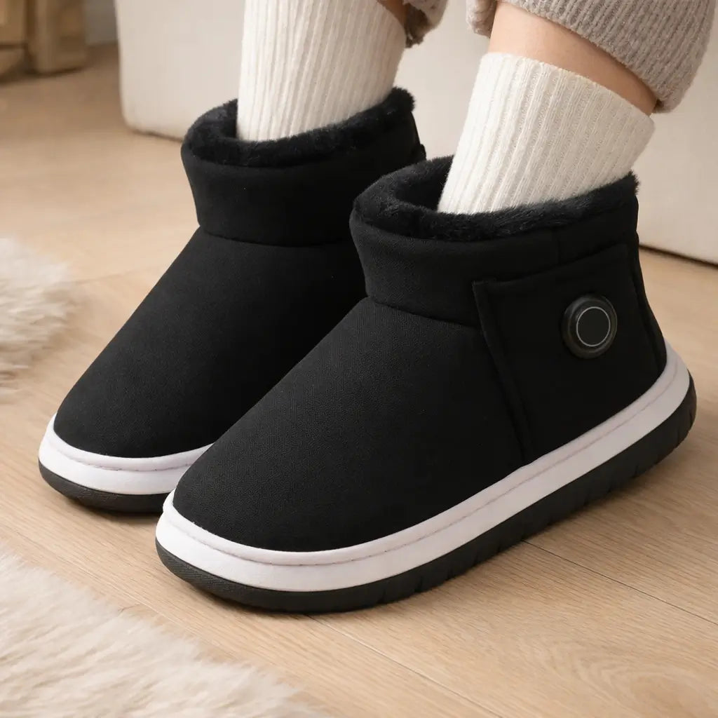 Heated Slippers 3 Heat Settings Rechargeable Non-Slip Sole