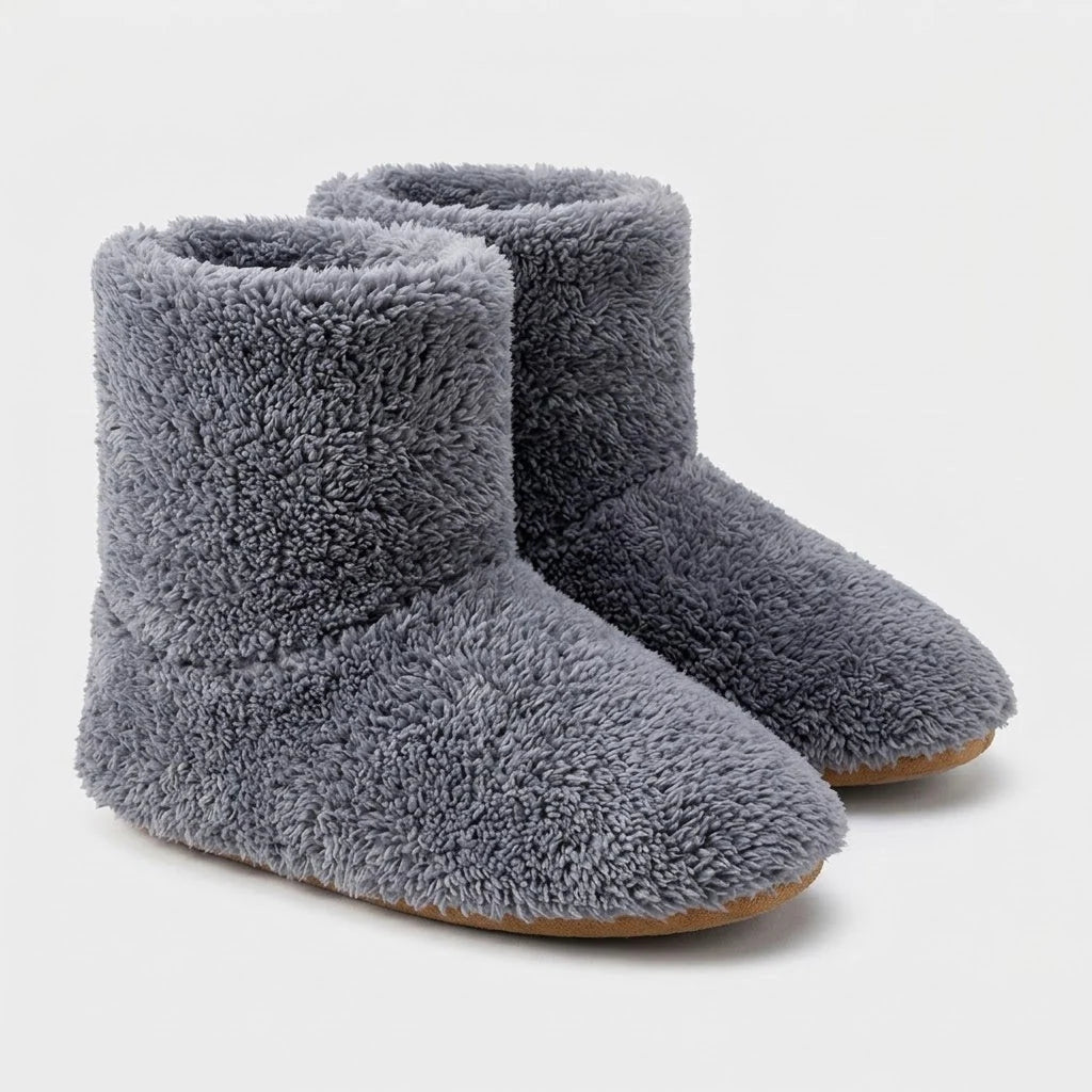Heated Slippers USB-Powered Ankle-High Non-Slip Sole