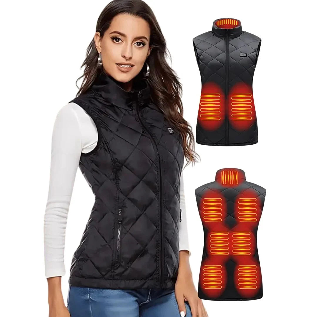 Heated Vest Rechargeable Nine-Zone Adjustable Heat