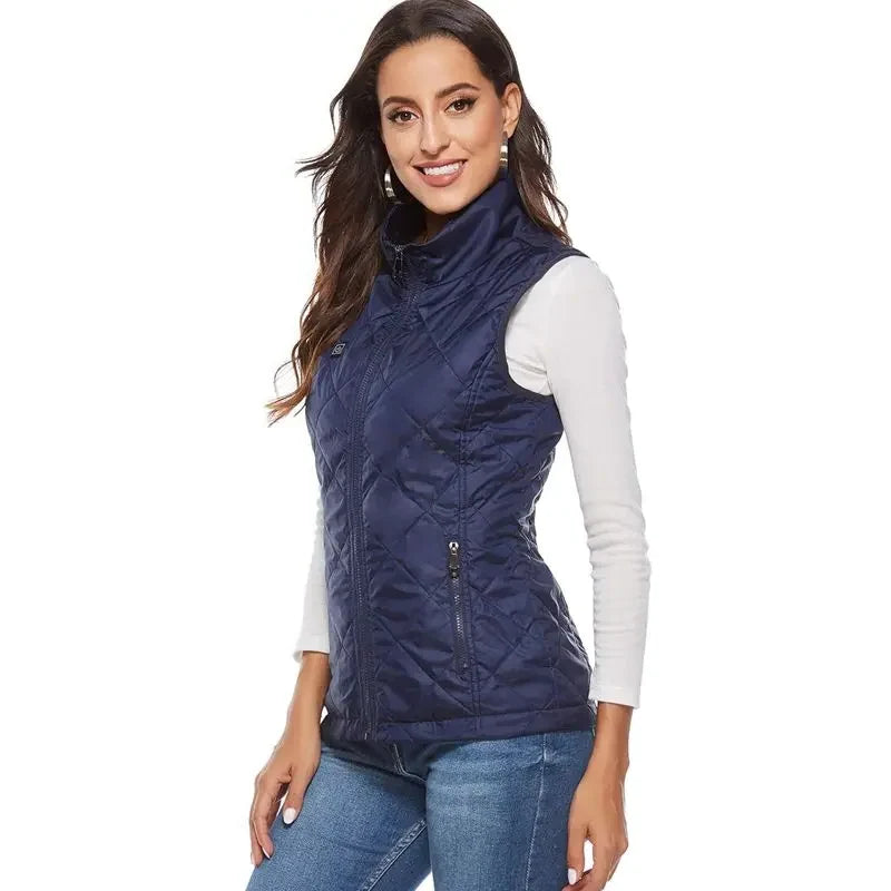 Heated Vest Rechargeable Nine-Zone Adjustable Heat