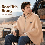Heated Wrap Blanket USB-Powered 3 Heat Settings Machine-Washable
