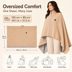 Heated Wrap Blanket USB-Powered 3 Heat Settings Machine-Washable