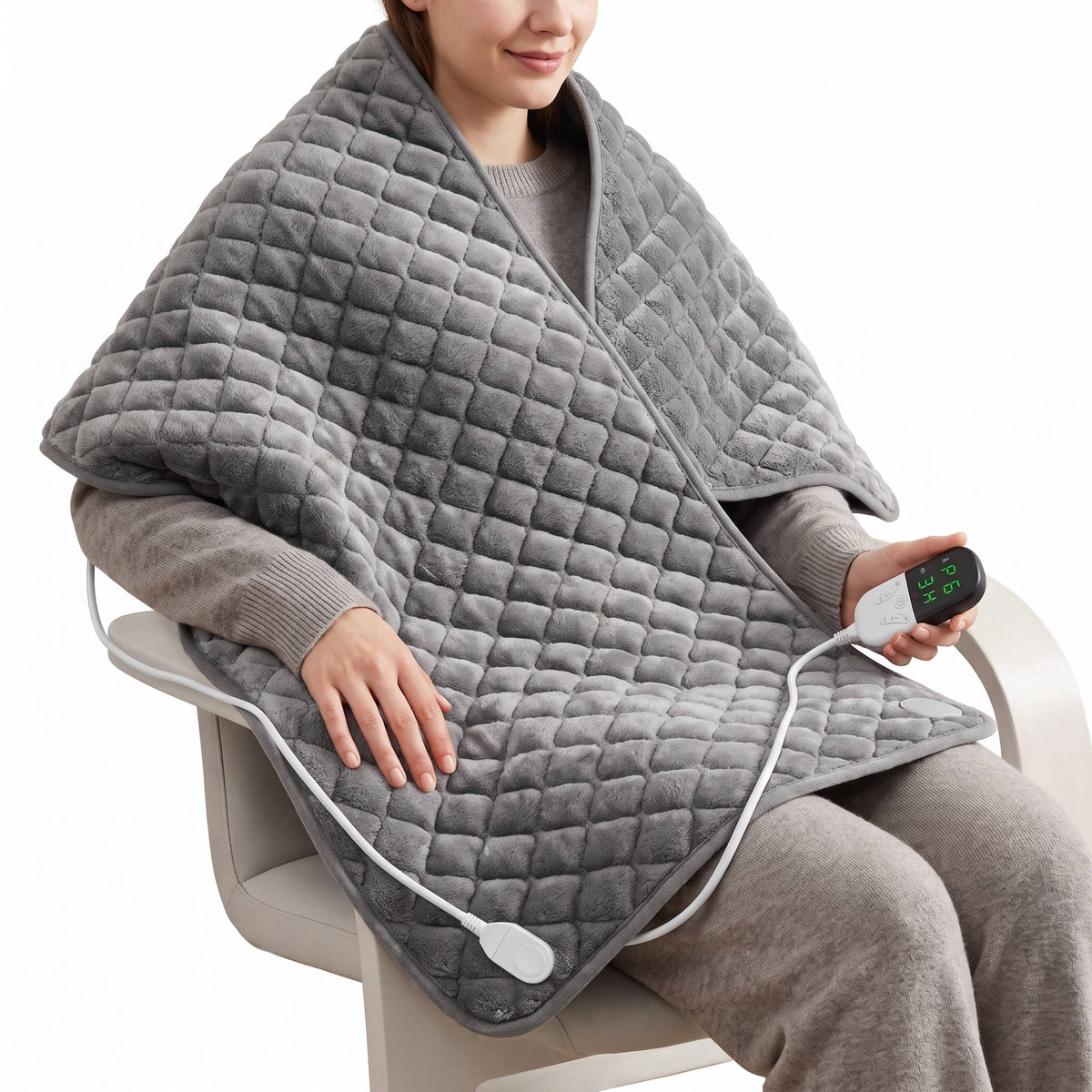 Heating Pad King Size Six Heat Settings Auto Shutoff