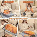 Heating Pad King Size Six Heat Settings Auto Shutoff