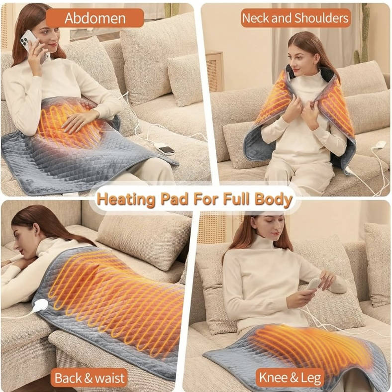 Heating Pad King Size Six Heat Settings Auto Shutoff