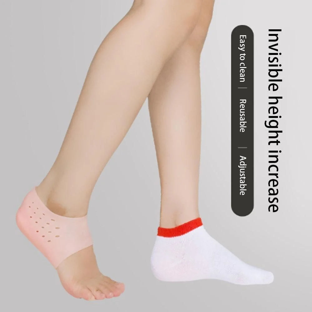 Height-Increasing Insoles Silicone Cushioned Anti-Slip