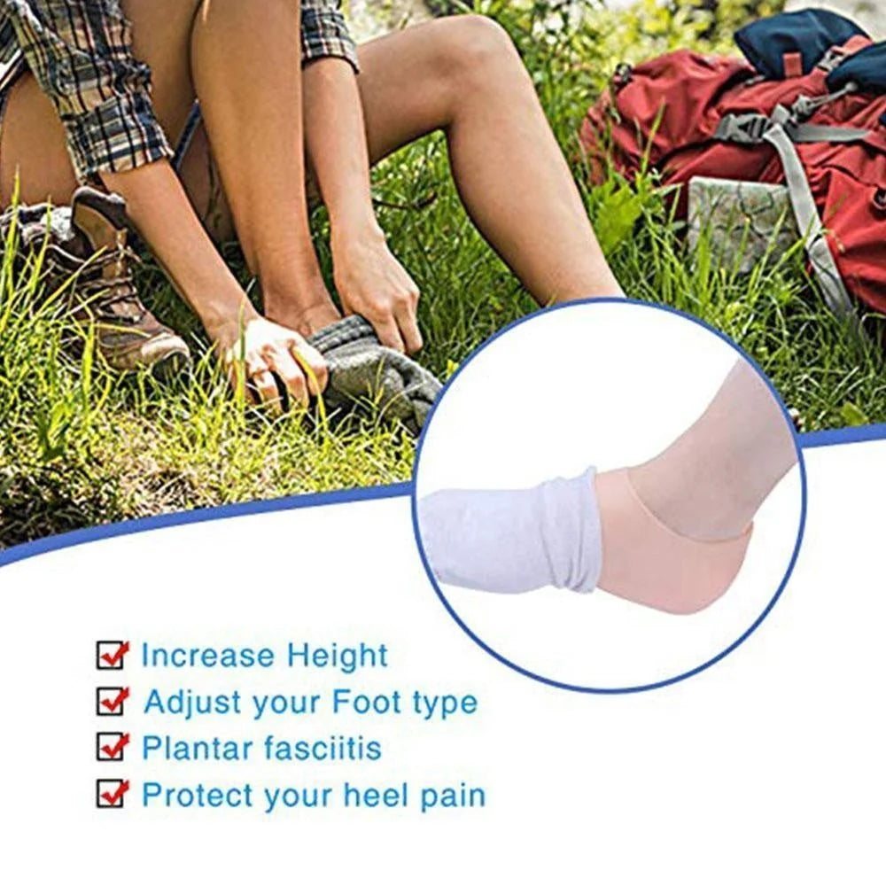 Height-Increasing Insoles Silicone Cushioned Anti-Slip