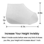 Height-Increasing Insoles Silicone Cushioned Anti-Slip