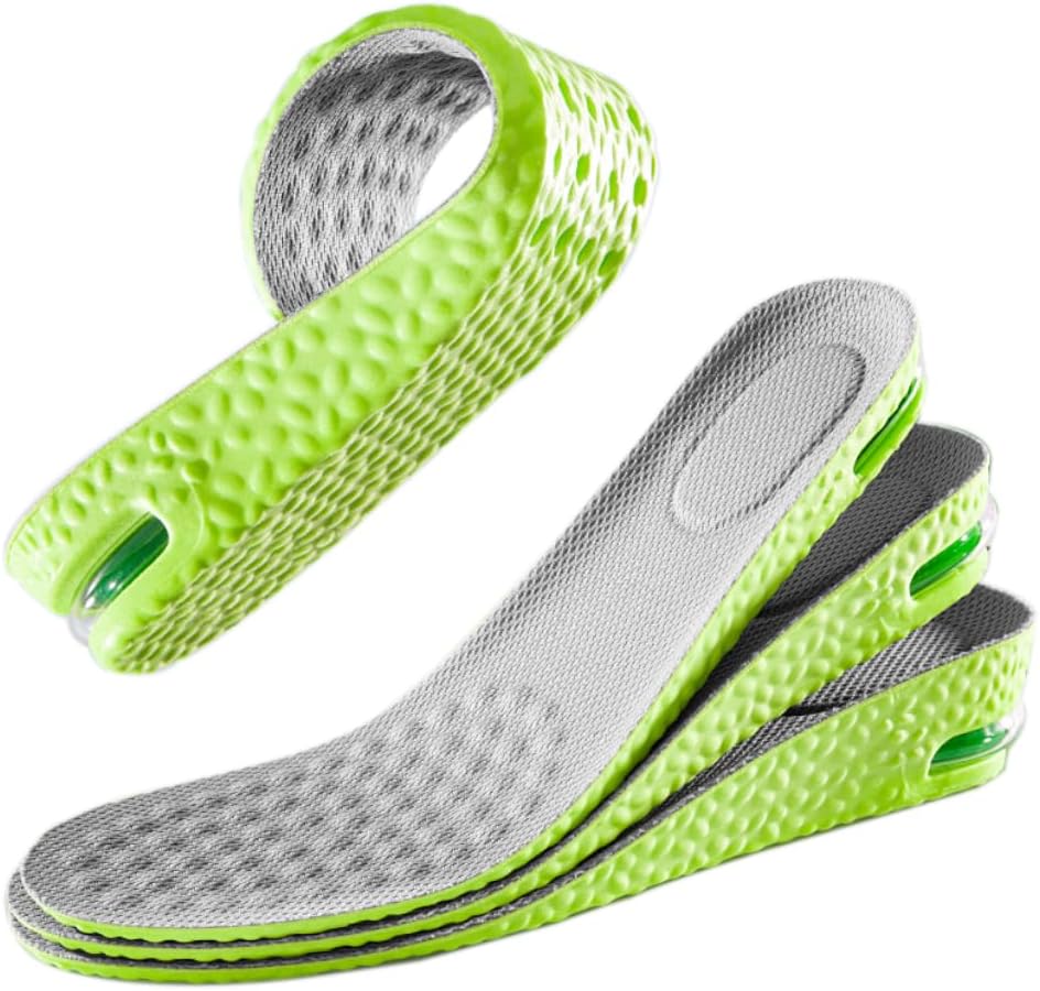 Height Insoles Adjustable Three Heights Arch Support & Odor Control