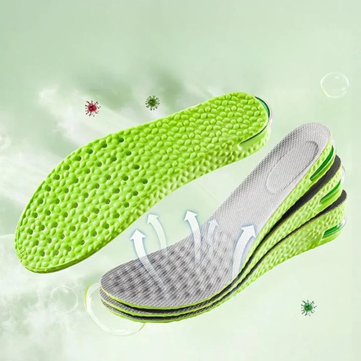Height Insoles Adjustable Three Heights Arch Support & Odor Control