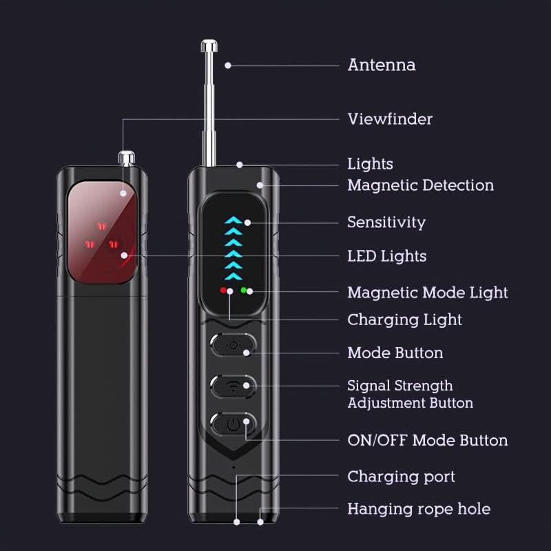 Hidden Camera Detector Compact USB Rechargeable Mini-RF1