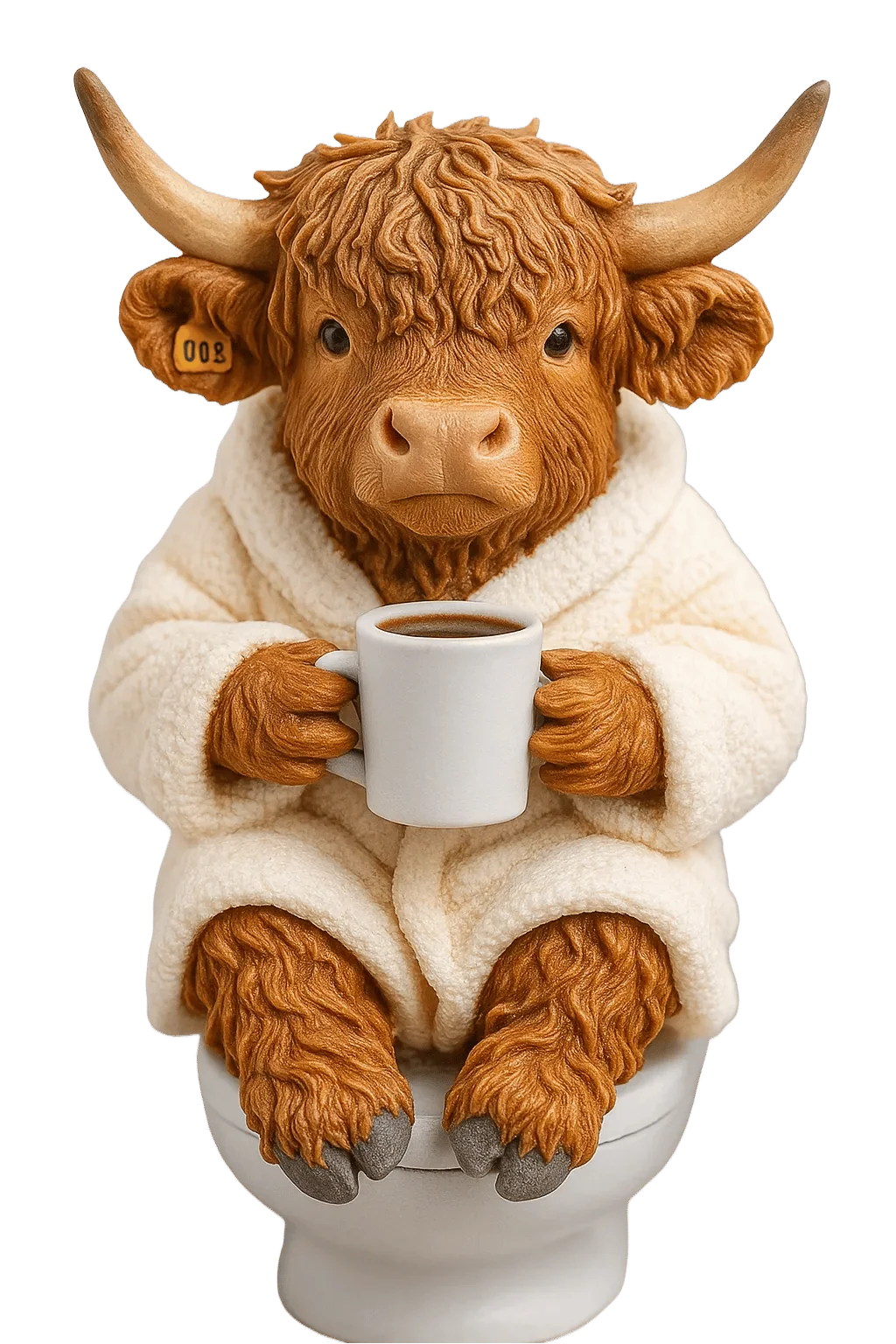 Highland Cow Advent Calendar 24 Resin Figures Festive Designs