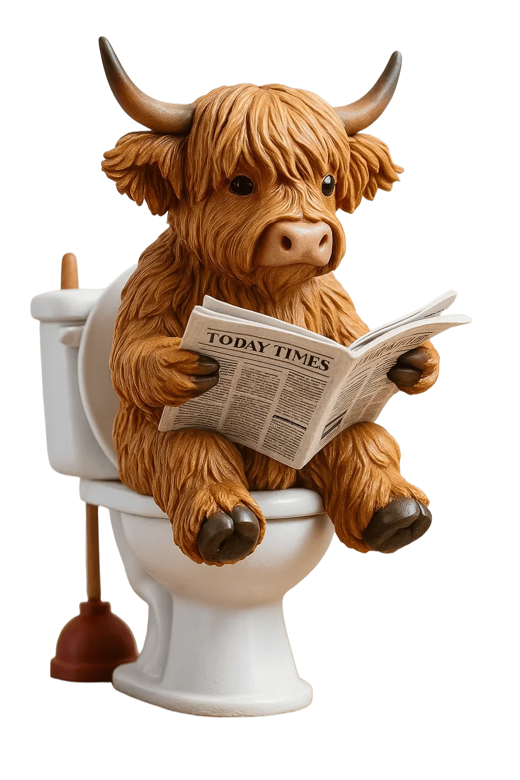 Highland Cow Advent Calendar 24 Resin Figures Festive Designs