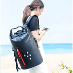 Hiking Backpack Water-Repellent Multiple Compartments Height-Adjustable Straps