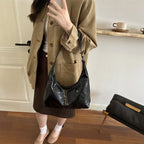 Hobo Bag Leather Slouchy Adjustable Strap