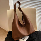 Hobo Handbag Textured Design Spacious Interior Soft Shoulder Strap