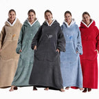 Hooded Blanket Oversized Sherpa Fleece & Kangaroo Pocket